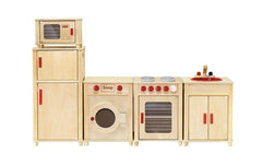 VIGA Kids Wooden Kitchen Set - Educational Pretend Play Kitchen | 50997-2/2FSC