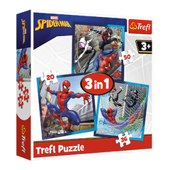 Trefl 3-in-1 Spider-Man Puzzle - 20 to 50 Pcs | 34874