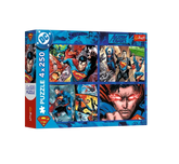 Trefl 4x250-Piece The Courage of Superman Puzzle Set | 13340