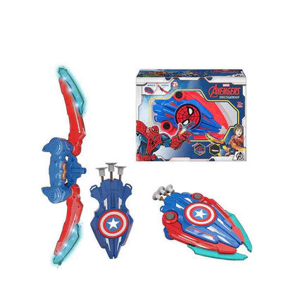 Marvel Avengers Mech Strike Bow & Dart Launcher Toy Set - Red/Blue | EOMS007-31C