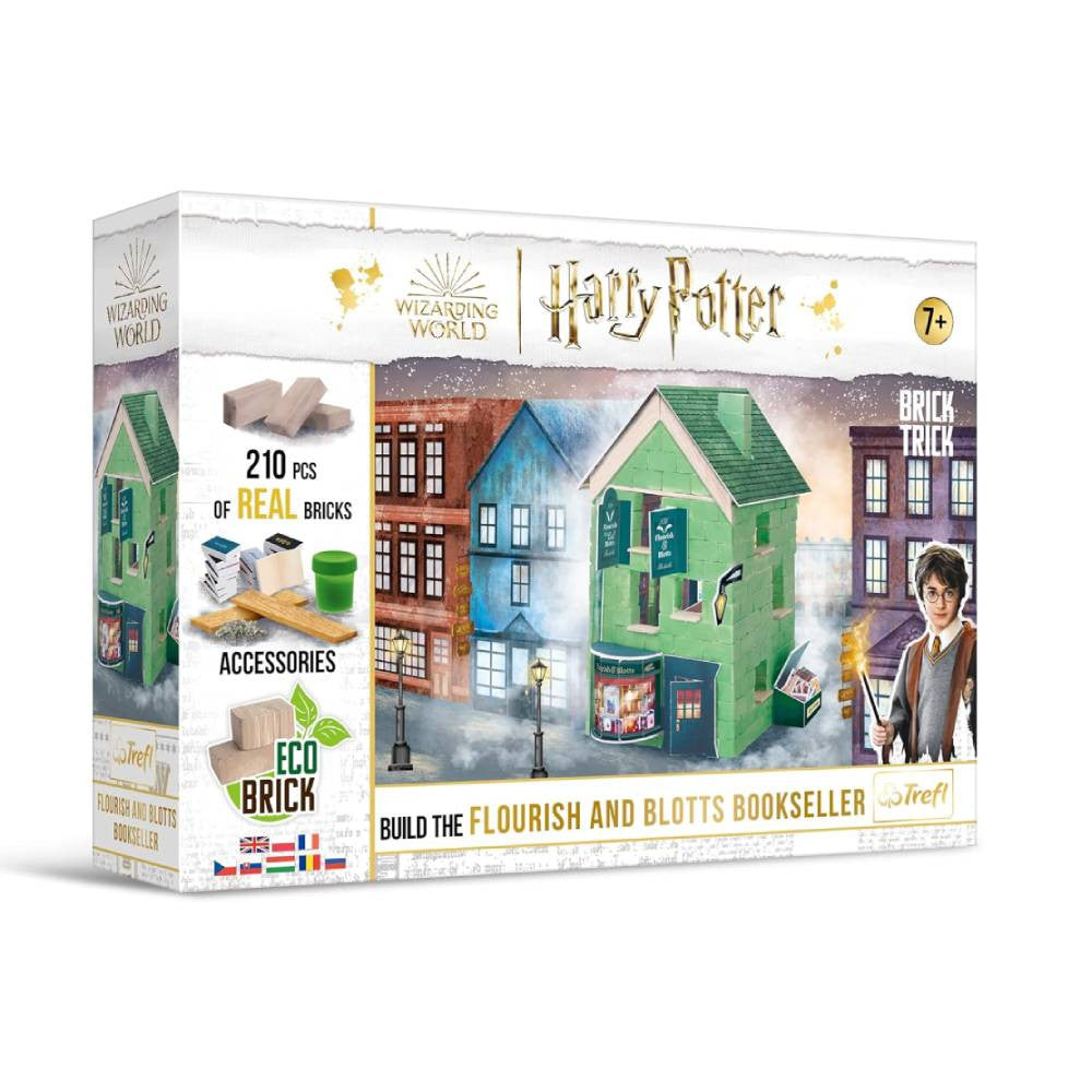 Trefl Brick Trick Harry Potter Flourish & Blotts 210-Piece Building Set | 61683