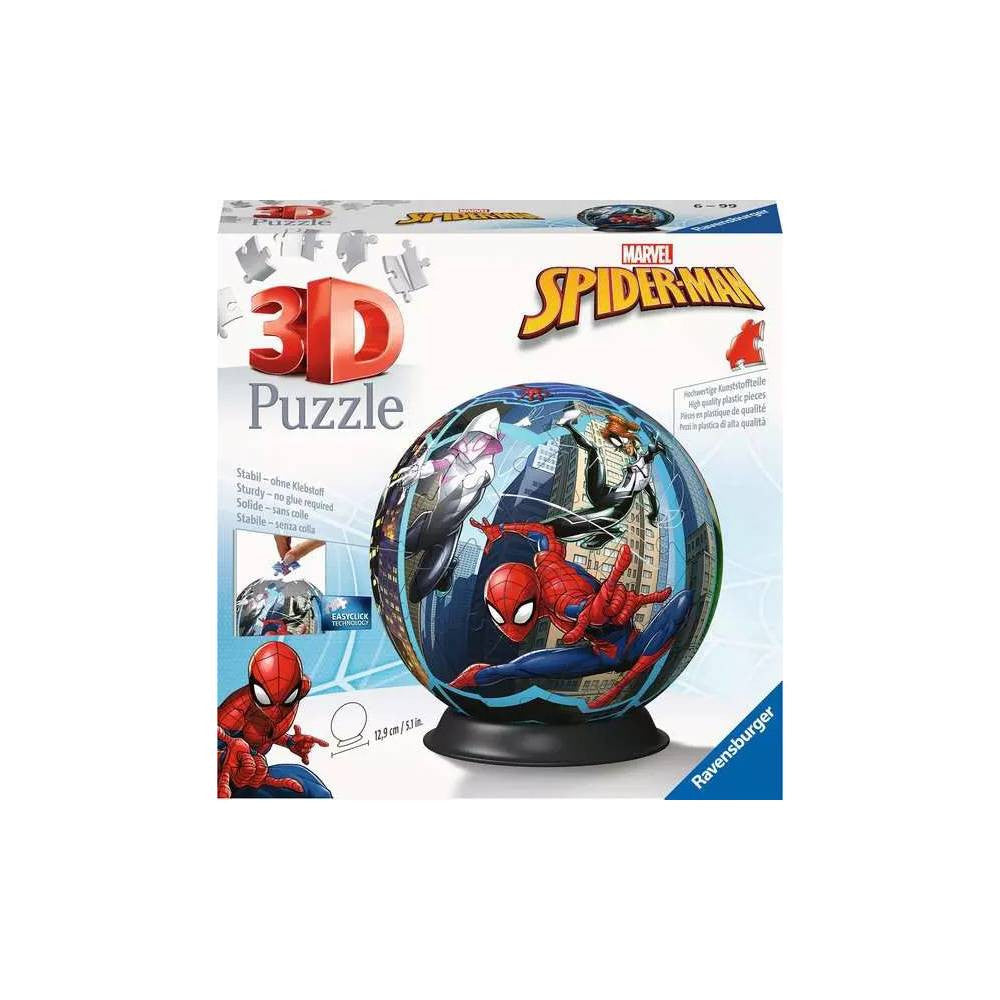 Ravensburger Marvel Spider-Man 3D Puzzle Ball 72 Pieces | RV11563-1