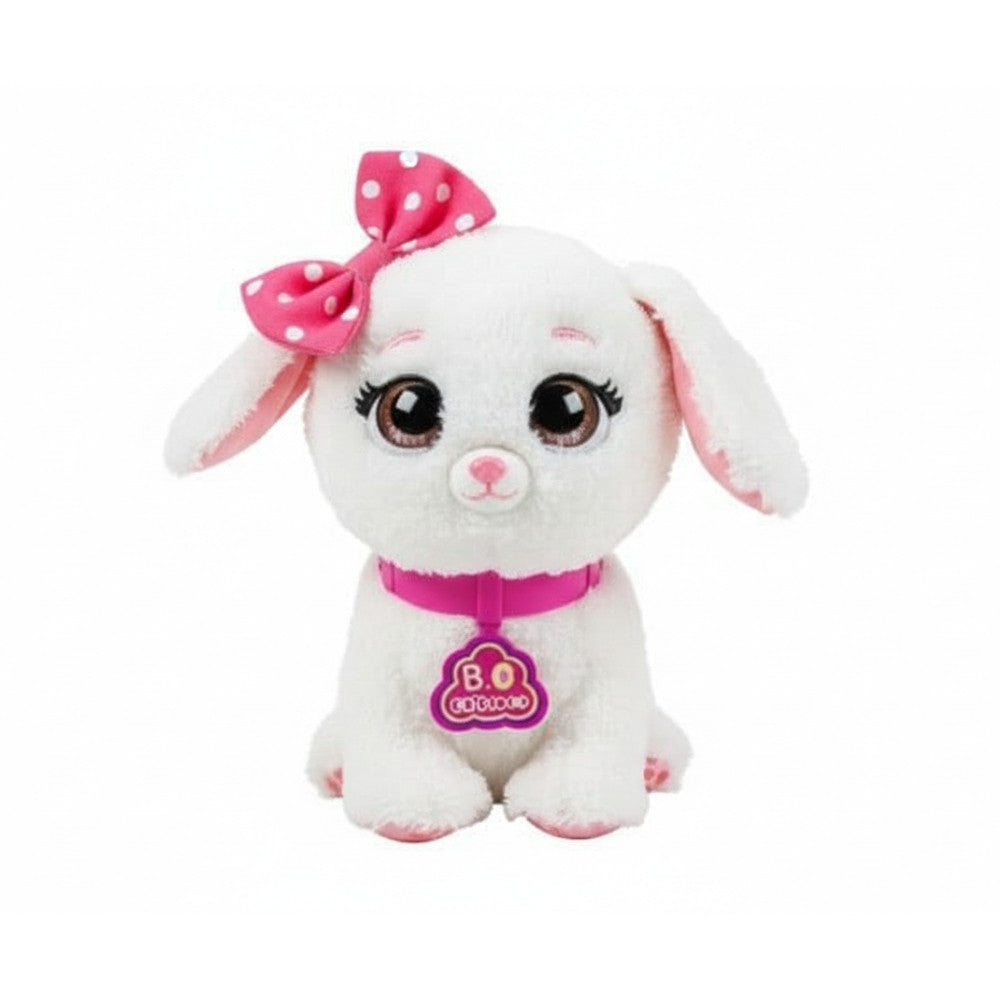 White Bunny Puppy Plush Toy - 7" | BL-301-WBP