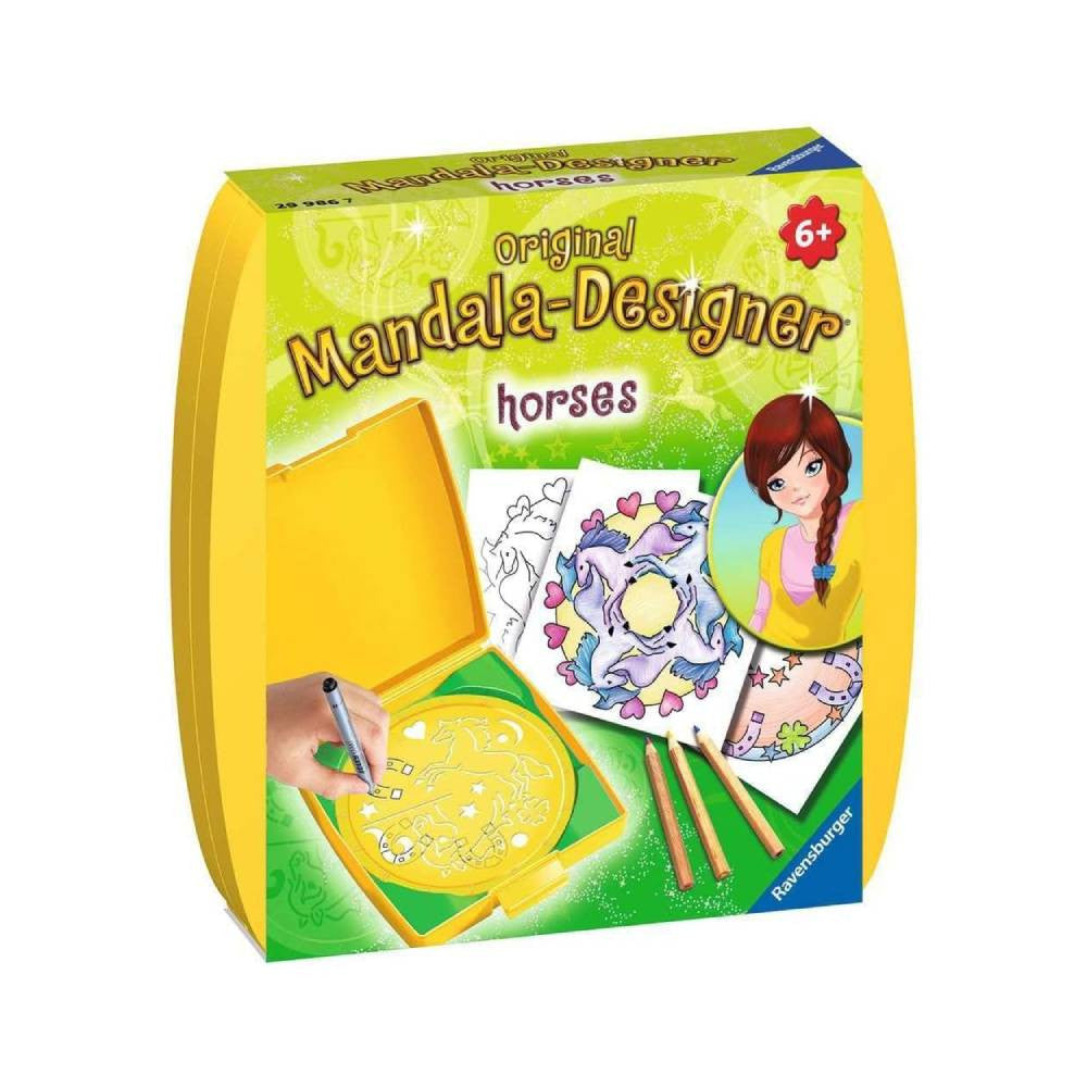 Ravensburger Mini Mandala Designer Horses Drawing Kit | RV29986-7