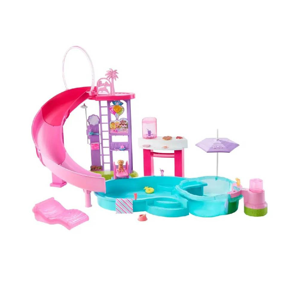 Barbie Dream Pool Playset with Slide & Accessories | MTBBJFP01