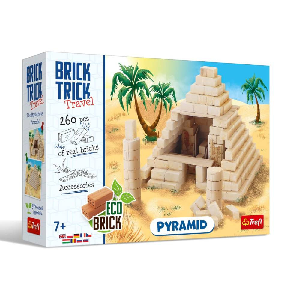 Trefl Brick Trick Travel Pyramid 260-Piece Building Set | 61550