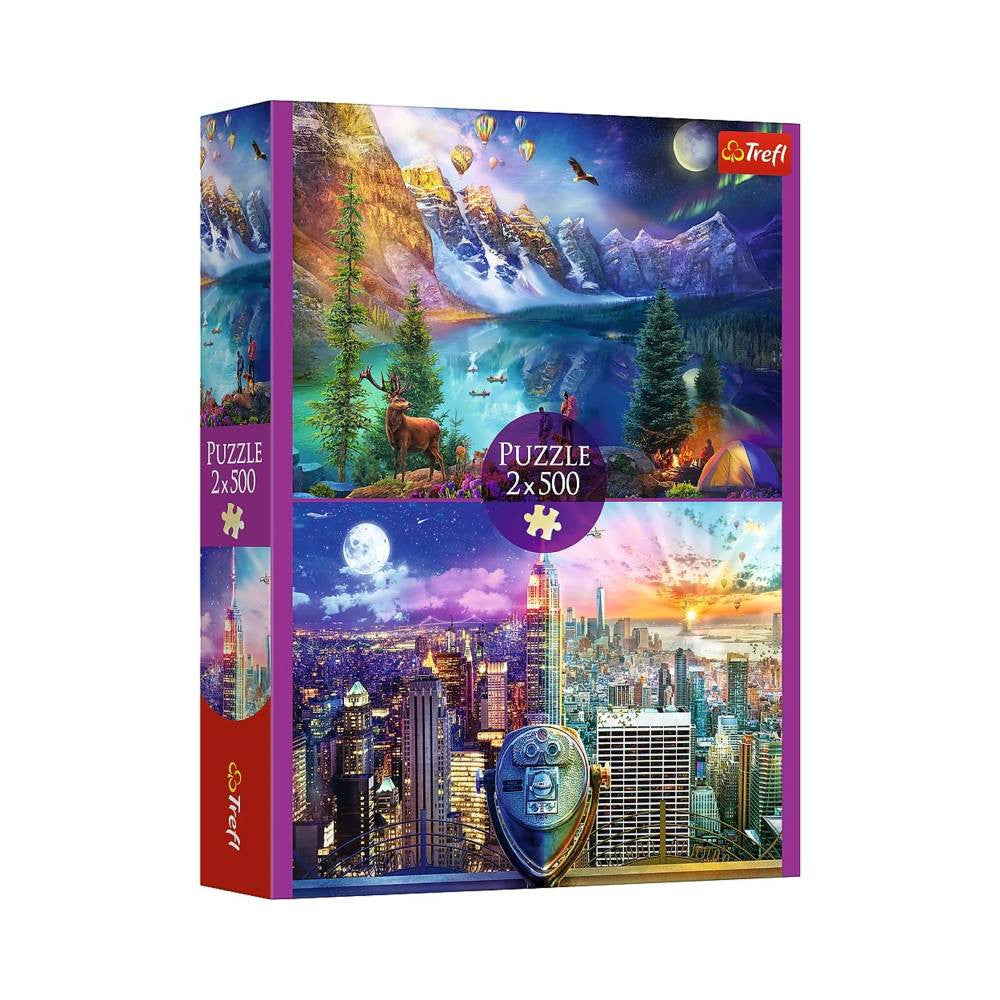 Trefl 2x500 Pcs Puzzle - American Tour | 37500