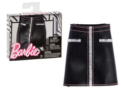 Barbie Fashions #5 Black Faux Leather Skirt | FPH27