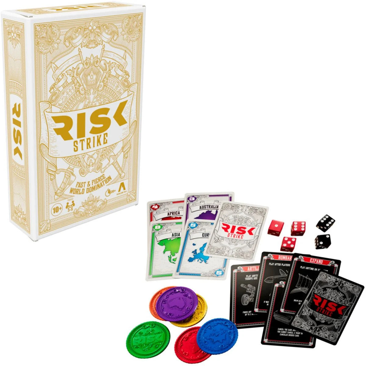 Hasbro Risk Strike Strategy Card & Board Game (English) | F6650E