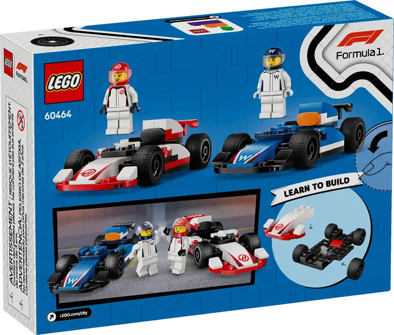 LEGO® City F1® Williams Racing & Haas F1® Race Cars | 60464