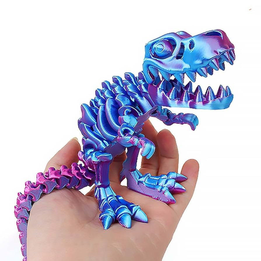 3D Model Dinosaur - Metallic Blue-Purple | D-021
