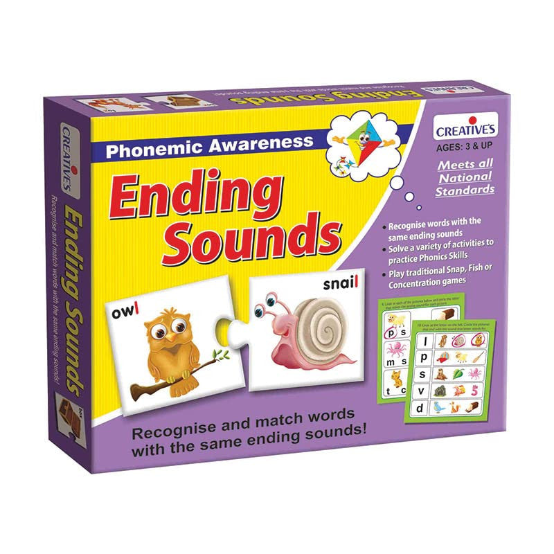 Creatives Phonemic Awareness - Ending Sounds Learning Game | 0161