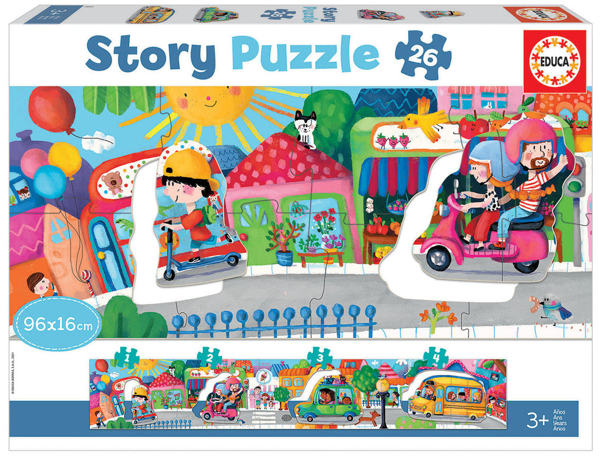 Educa Story Puzzle -  26 pcs Giant Floor Puzzle 96×16 cm | 18901