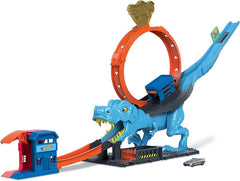 Hot Wheels City T-Rex Chomp-Down Playset | MTHWHKX42