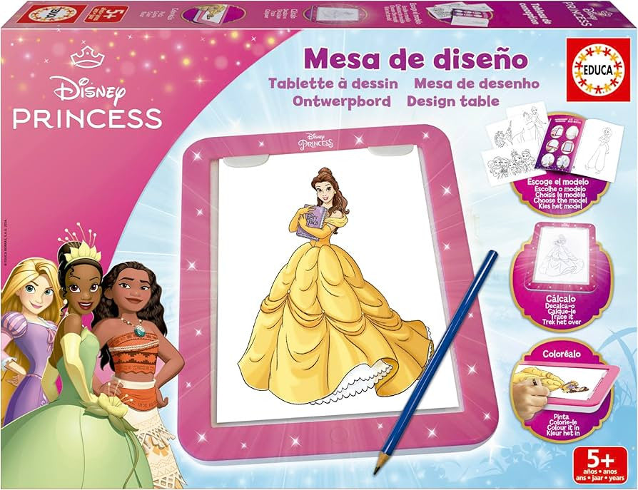 Educa 20006 - Disney Princess Design Table Drawing Set | 20006