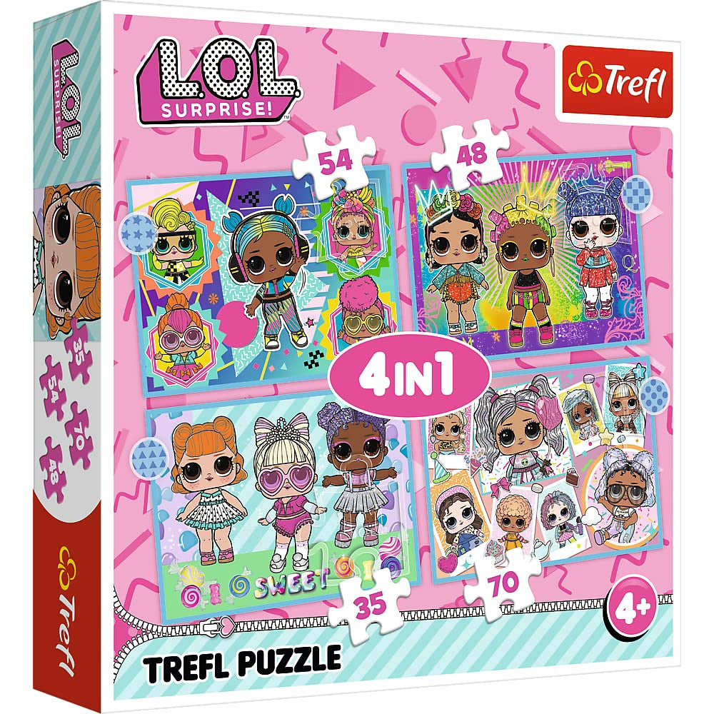 Trefl 4‑in‑1 “Meet the Dolls” Puzzle | 34613