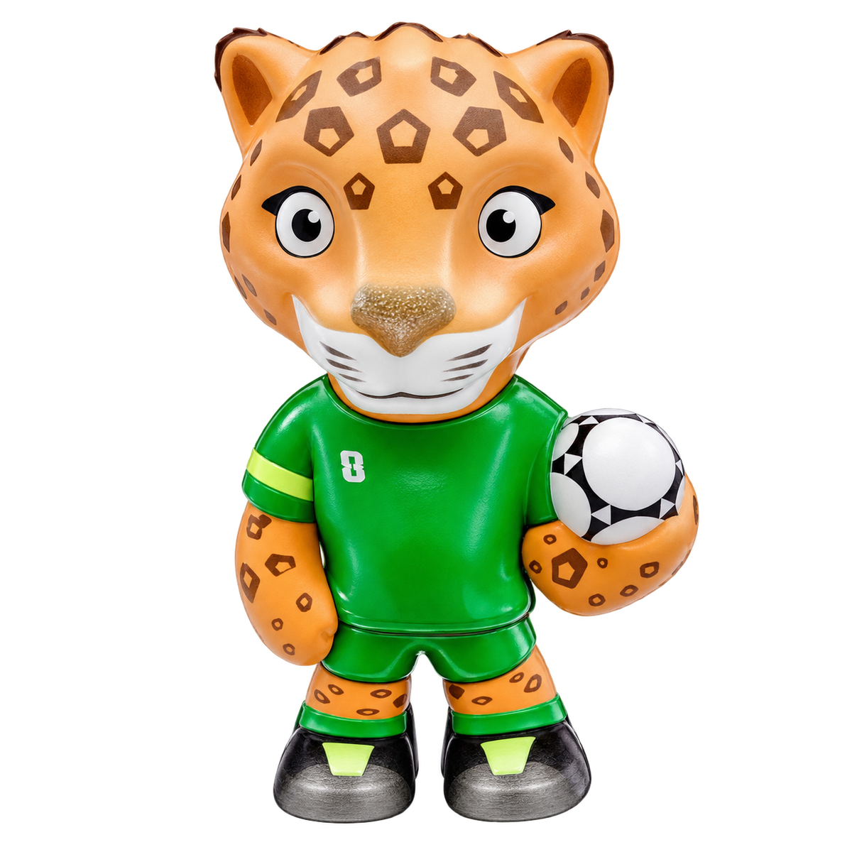 Football Animal Character Toy - Leopard Green Side Ball Design | AL1105-LEOPARD-1