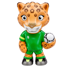 Football Animal Character Toy - Leopard Green Side Ball Design | AL1105-LEOPARD-1