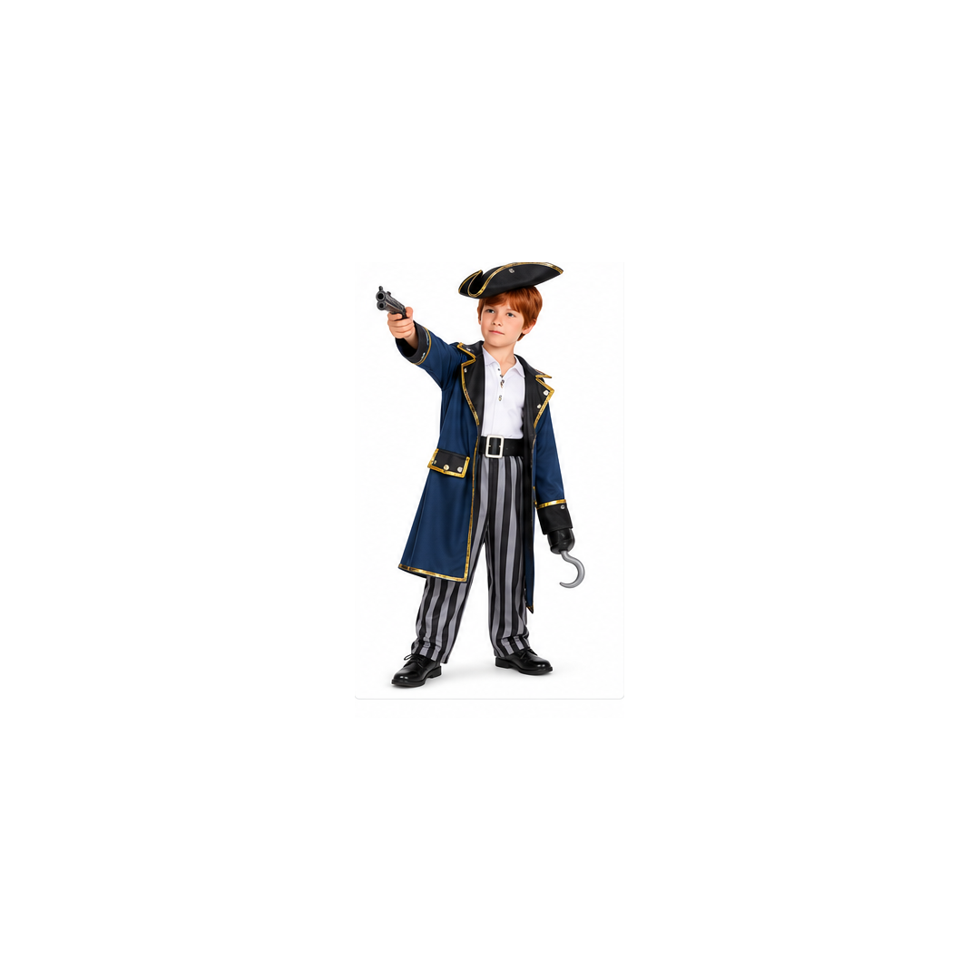 Pirate Costume for Kids - Blue & Black | 95183
