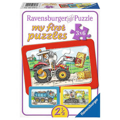 Ravensburger My First Puzzles Farm Vehicles 3x6 Pieces | RV06571-4