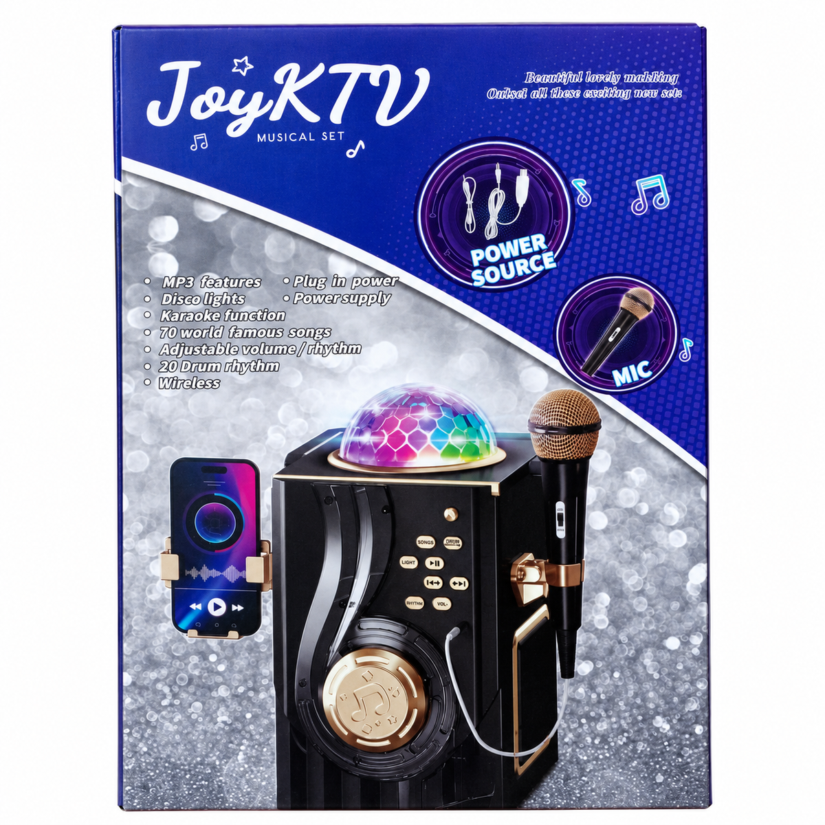 JoyKTV Portable Karaoke Musical Set with Microphone | 2331