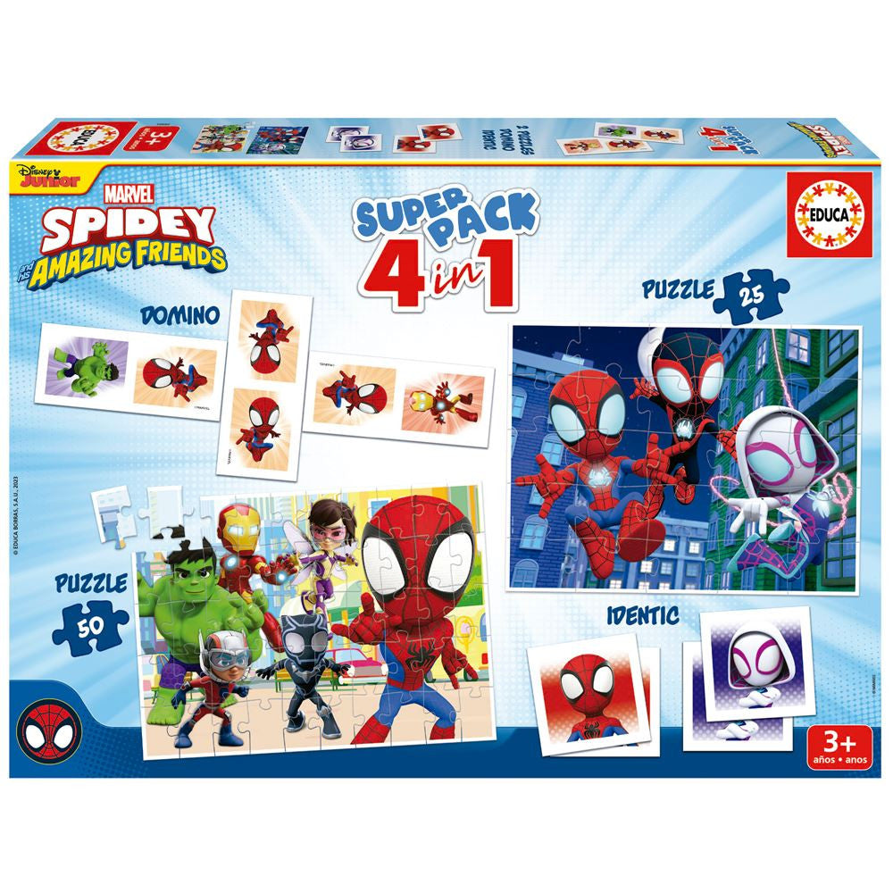 Educa Marvel Spidey & His Amazing Friends Super Pack 4-in-1 | 19682