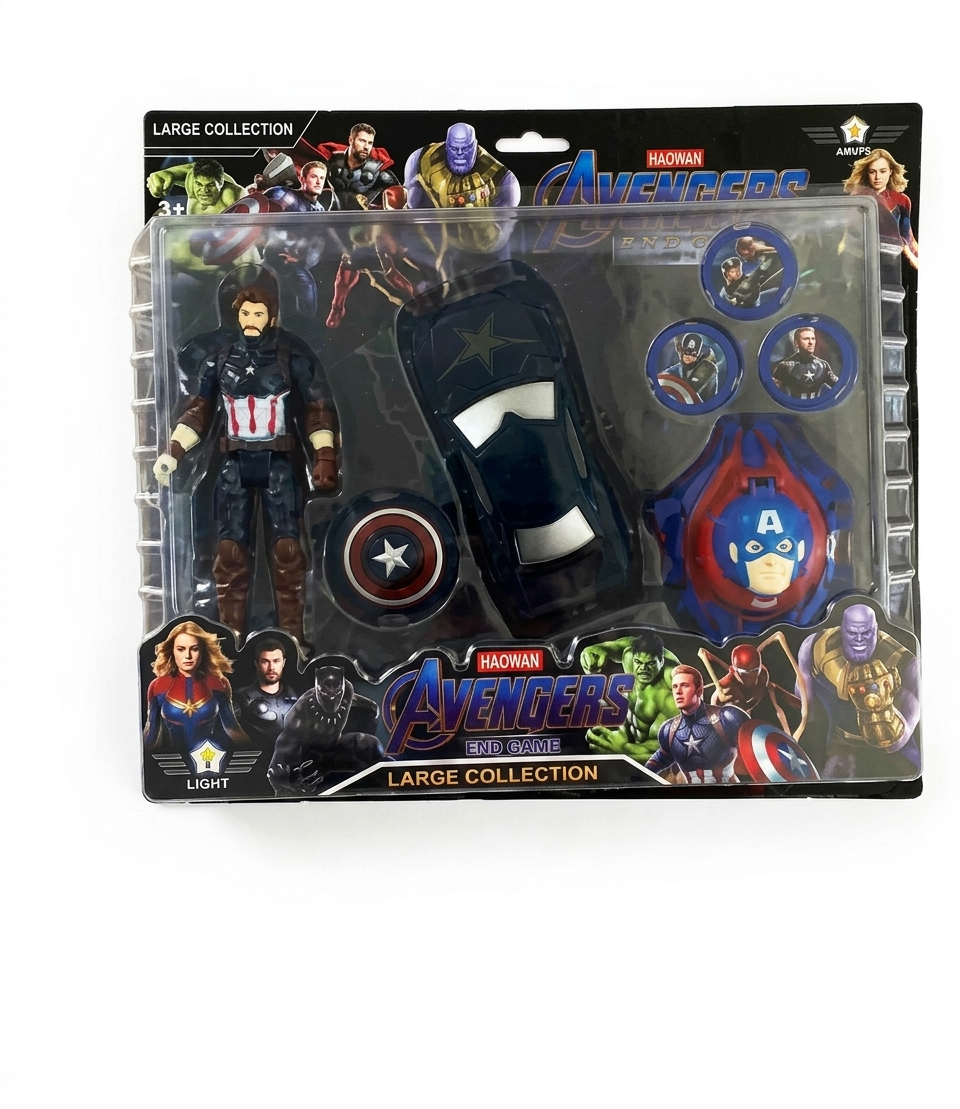 Avengers Action Figure & Car Play Set Captain America | 826-189