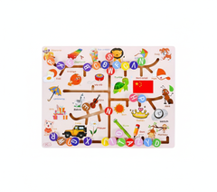 Kids English Alphabet Maze Educational Wooden Puzzle Board | AL4464
