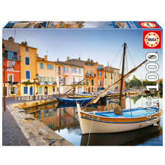 Educa 19928 - Colorful Port & Boats 1000-Piece Jigsaw Puzzle | 19928