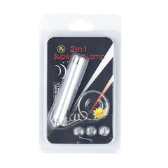 2-in-1 Laser Pointer Pet Toy - White | PET-LSR-WHT01