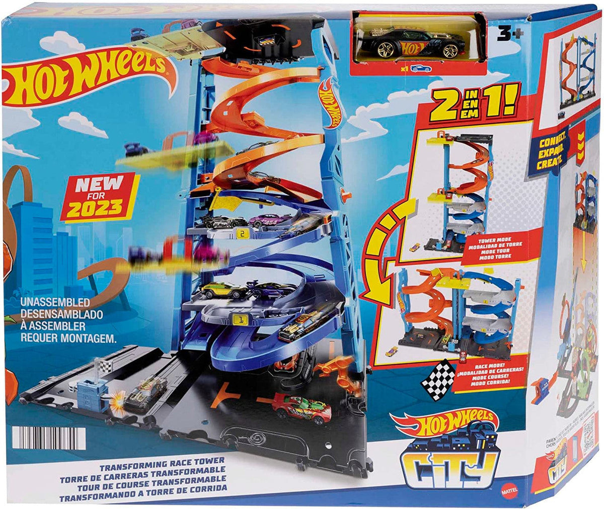 Hot Wheels City Transforming Tower Playset | MTHWHKX43
