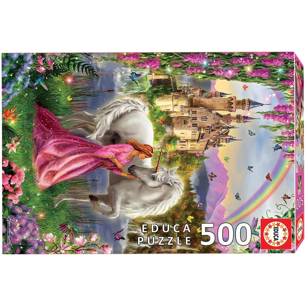 Educa Enchanted Castle & Unicorn 500-Piece Puzzle | 17985