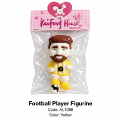 Football Player Number 10 Character Figurine - Yellow Design | AL1098-3