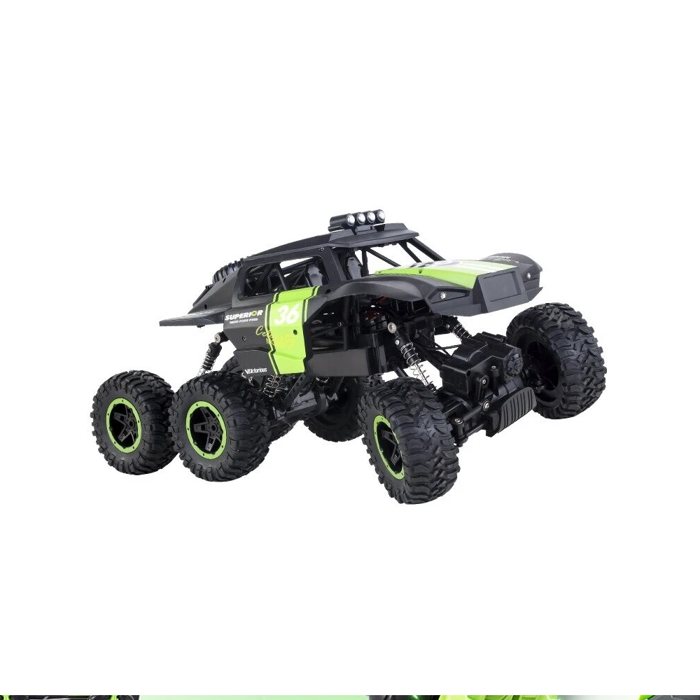 Power Atomizing RC Climbing Car with LED Lights & Smoke Effect - Black & Green | DH666-41D / DH666-50D