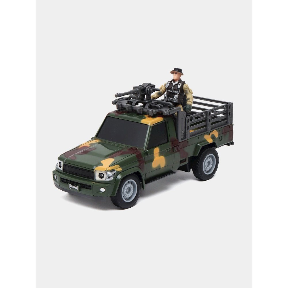 Gallant RC Military Pickup Truck 1:18 with Soldier Figure - Green | 858-331