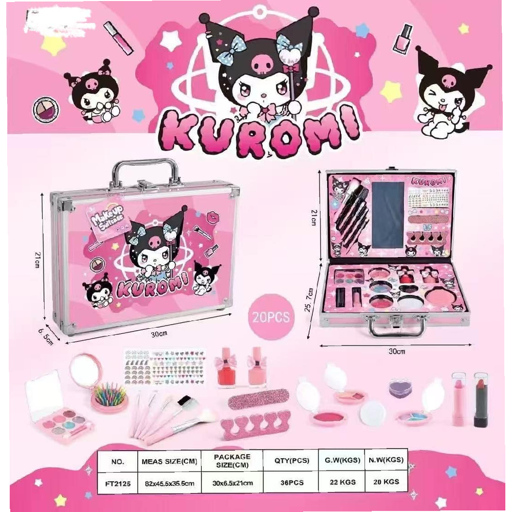Kuromi Make-Up Beauty Case – Large Pretend Makeup Play Set | FT2125