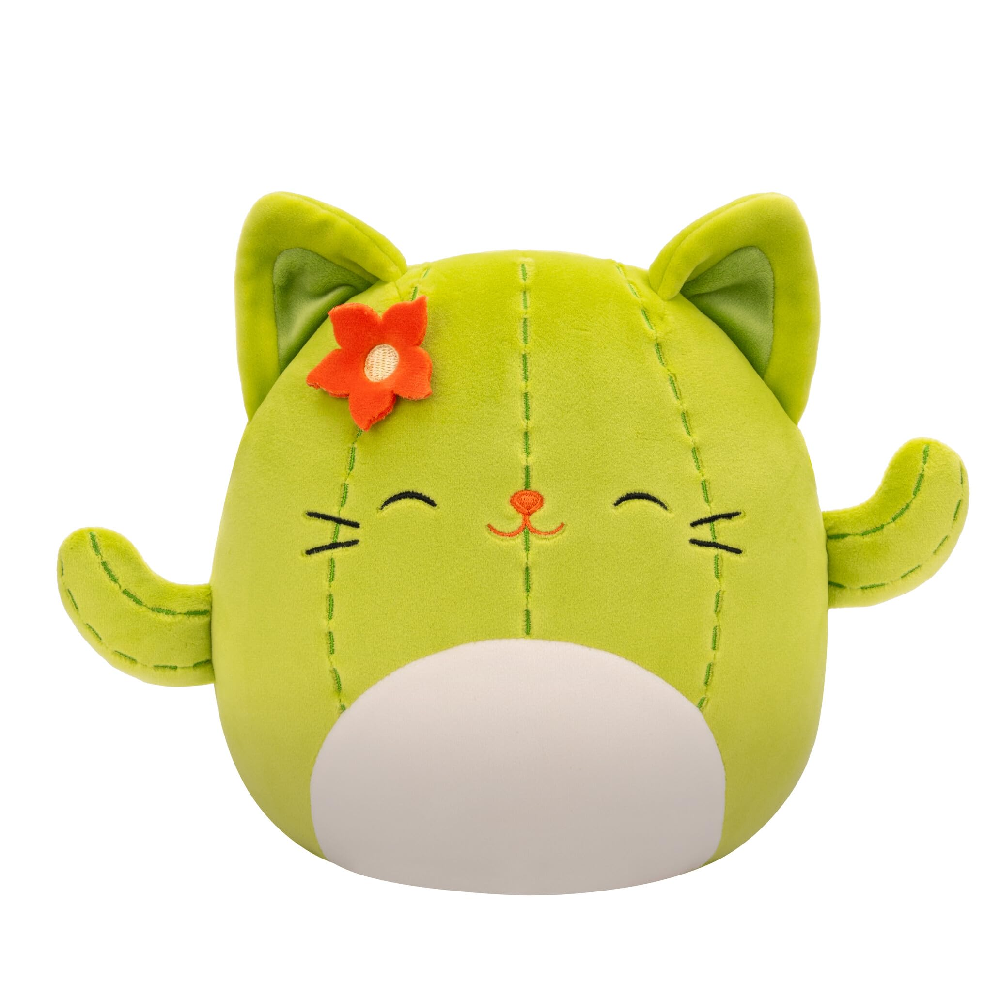 Squishmallows Mini Plush – Green Cat with Flower | SQCR04247