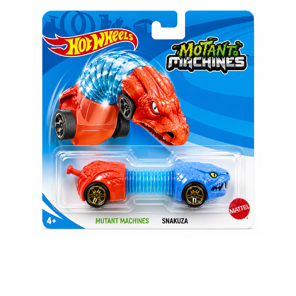 Hot Wheels Mutant Machines Slider Car – Orange Beast Head Edition Transforming Vehicle | AFH-002