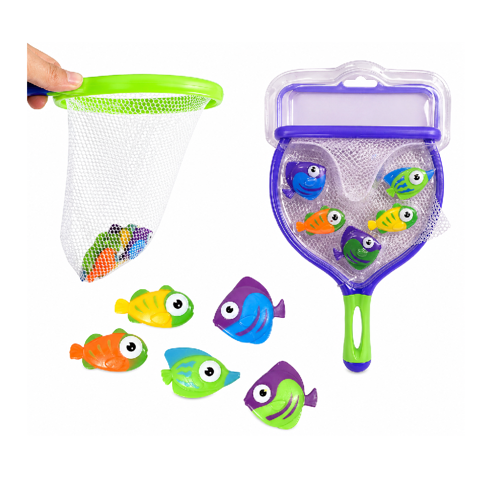 Kids Fishing Game Set – Aqua World Net & Floating Fish Toy | 2814-8