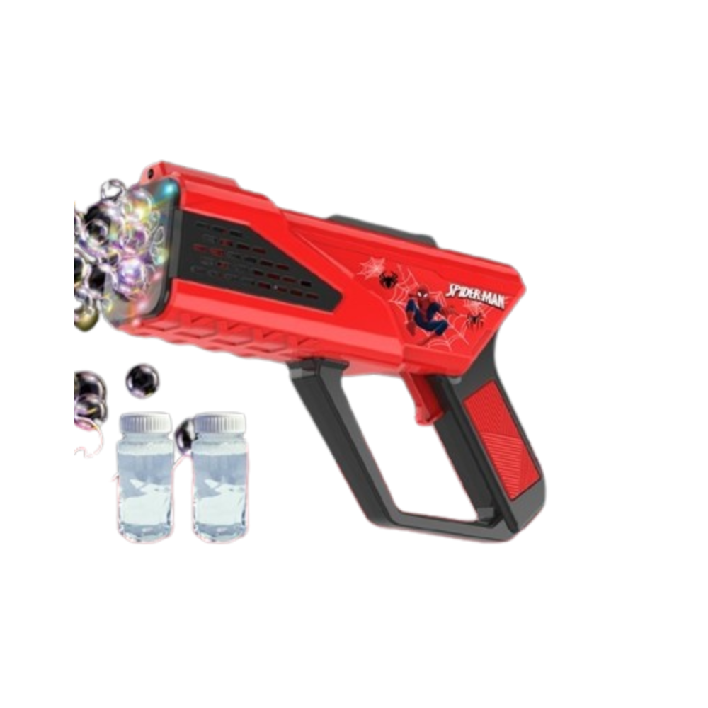Kids Bubble Gun Toy Spider-Man Design Red | PP277-7