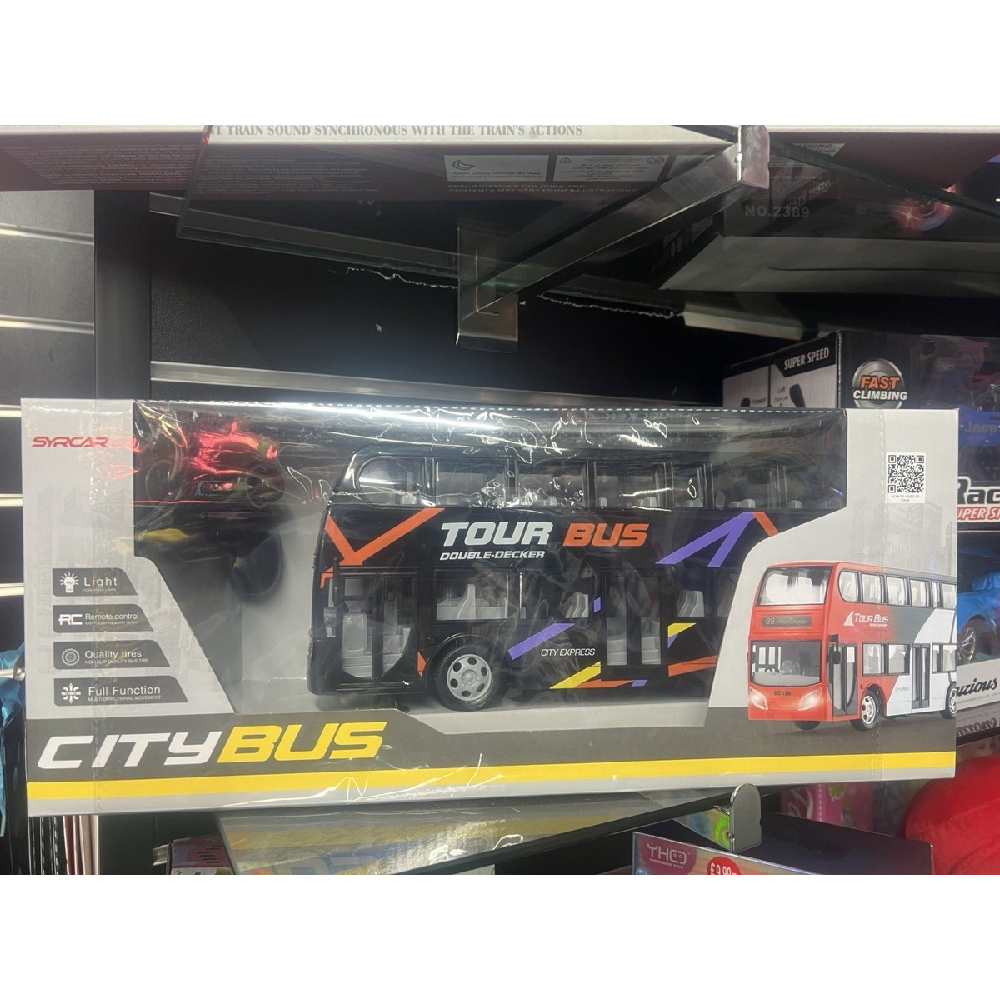 RC City Tour Bus Double-Decker with Lights | 666-691NA