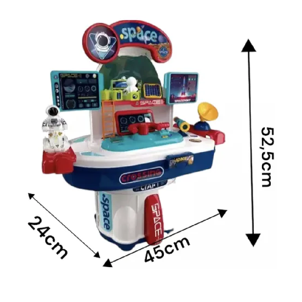 Kids Space Explorer Playset with Rocket & Control Station – Multicolor | 008-502
