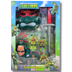 TMNT Action Figure & Weapon Set – Raphael Turtle with Accessories (Fun Warrior) | A6-5/6/7/8