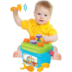 Baby Workbench Shape Sorter Toy with Carry Box - Interactive Learning & Motor Skills Toy (10 Pieces) | 03416