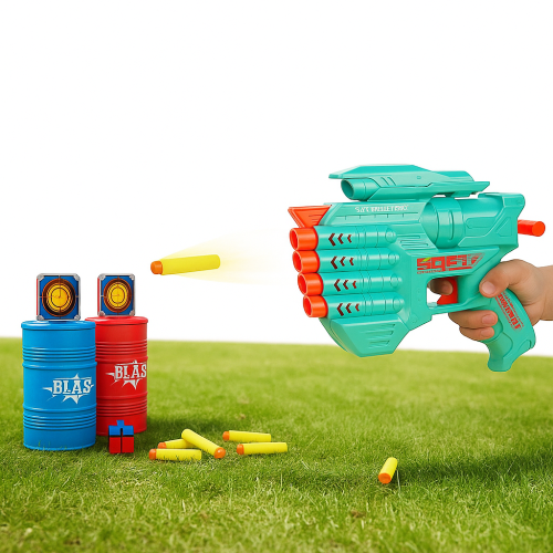 Soft Bullet Gun Blasting Oil Drum | 999-74