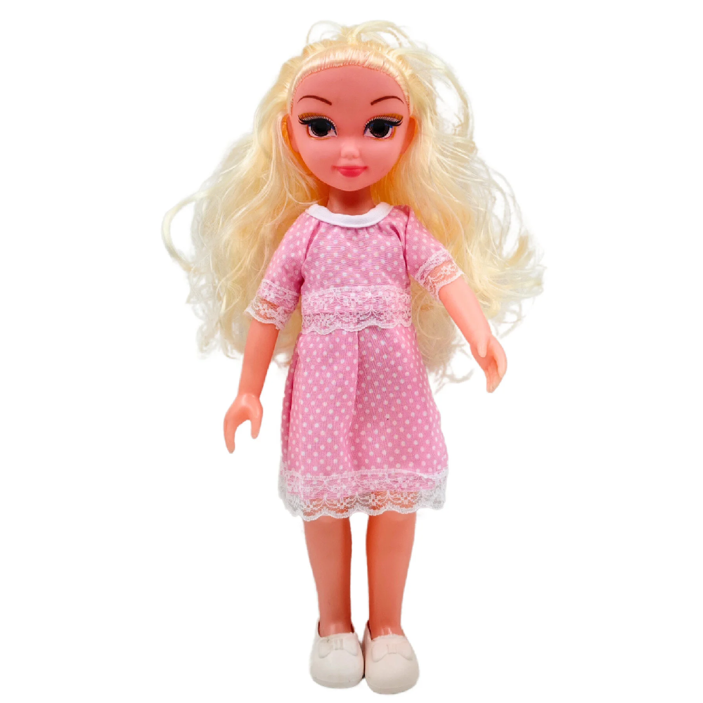 Fashion Doll with Long Hair & Pink Dress | GL100439