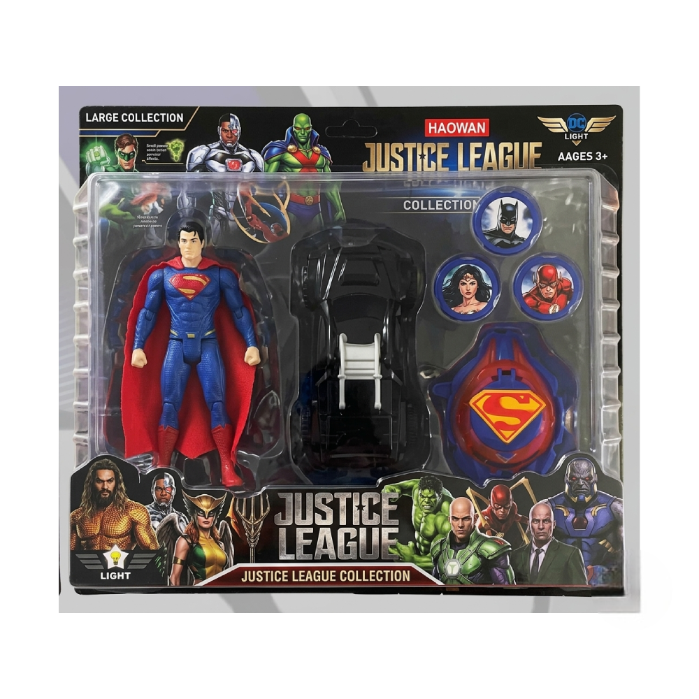 Superhero Action Figure & Car Play Set Superman | 826-189
