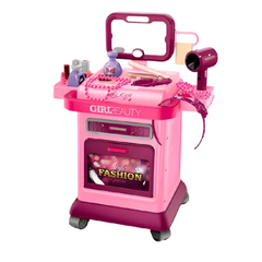 Girl Beauty Fashion Dressing Table Playset with Accessories – Pink | 008-203