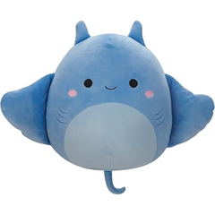 Squishmallows (SQCR05429) SQK - 12" Little Plush Lux the Blue Manta Ray