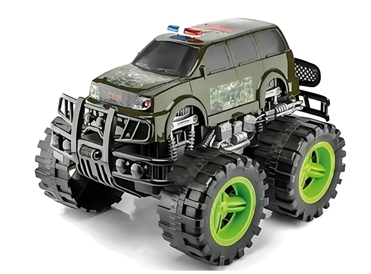 Jumbo Monster Truck - Army 4x4 Edition, Green | CLK-304